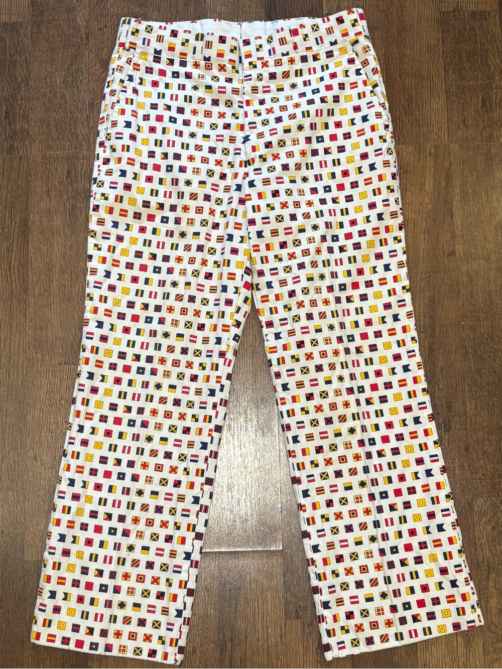 Vintage 90s Caroll Reed Flag Print Pants